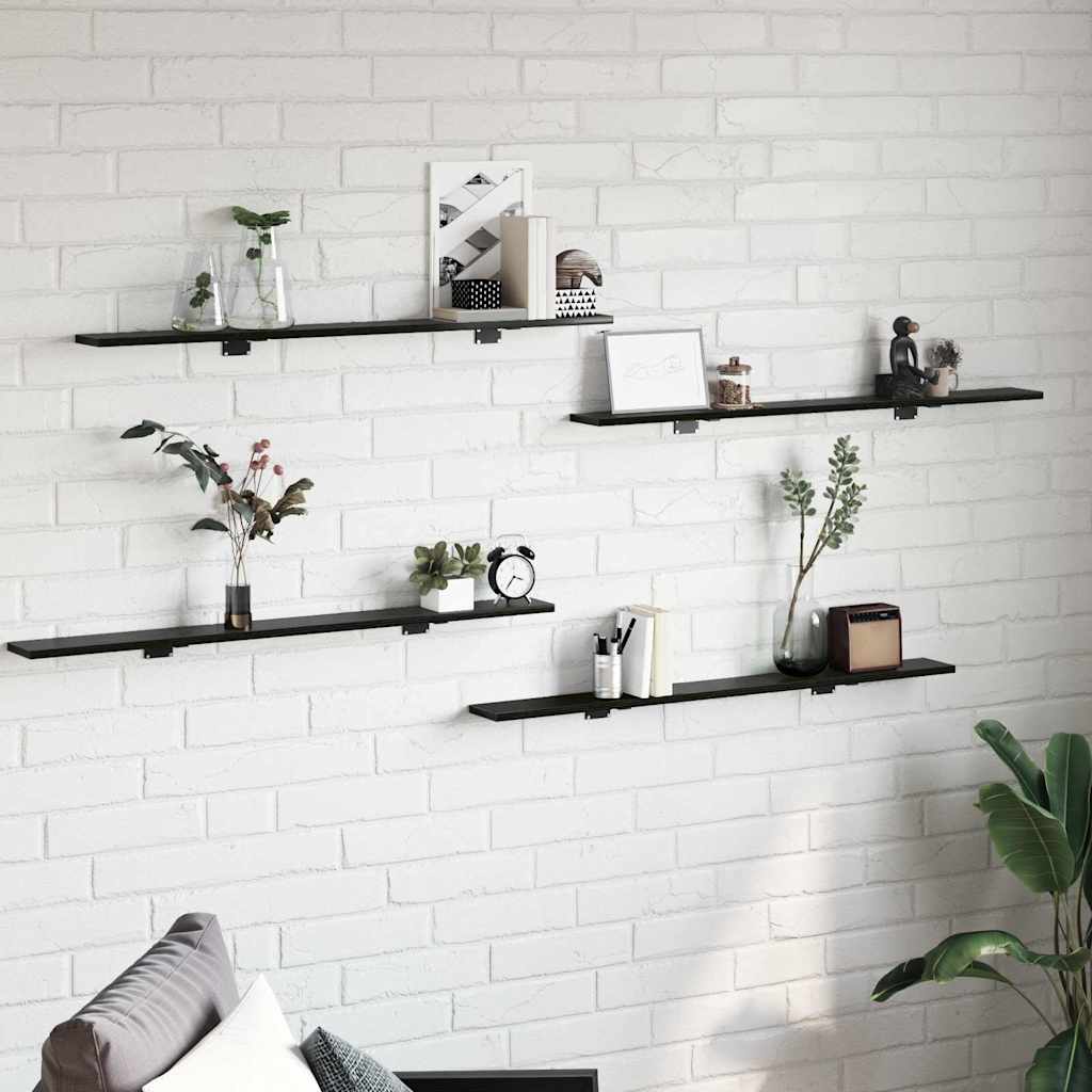 Bücherregal-Bretter 4 Stk. Weiß 40x10x1,5 cm Holzwerkstoff