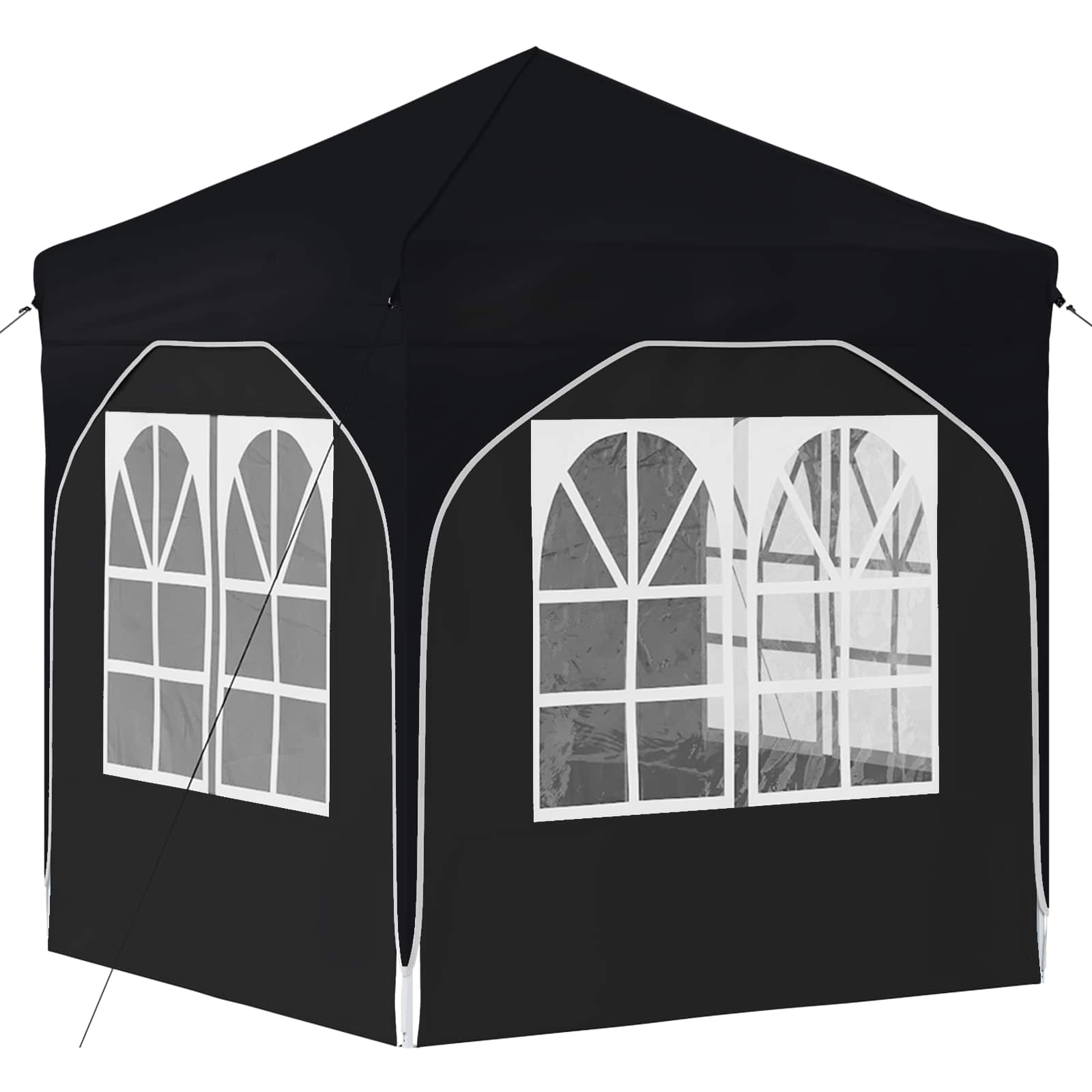 Pop-up Partyzelt 194 x 194 x 245 cm Creme
