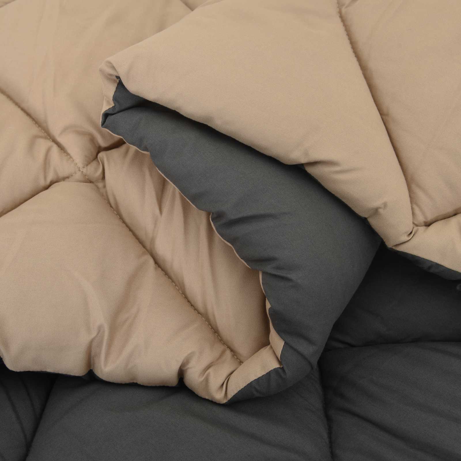 Winterbettdecke Anthrazit 135 x 200 cm Mikrofaser