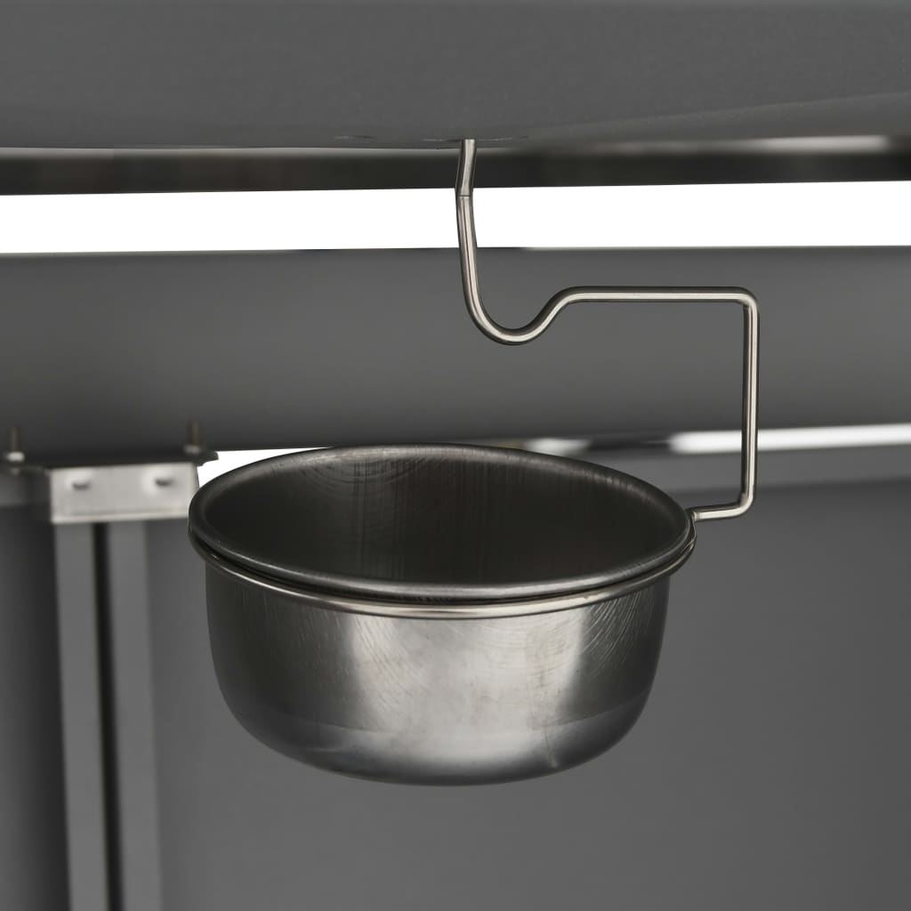 Gasgrill 4+1 Flammen Schwarz Stahl