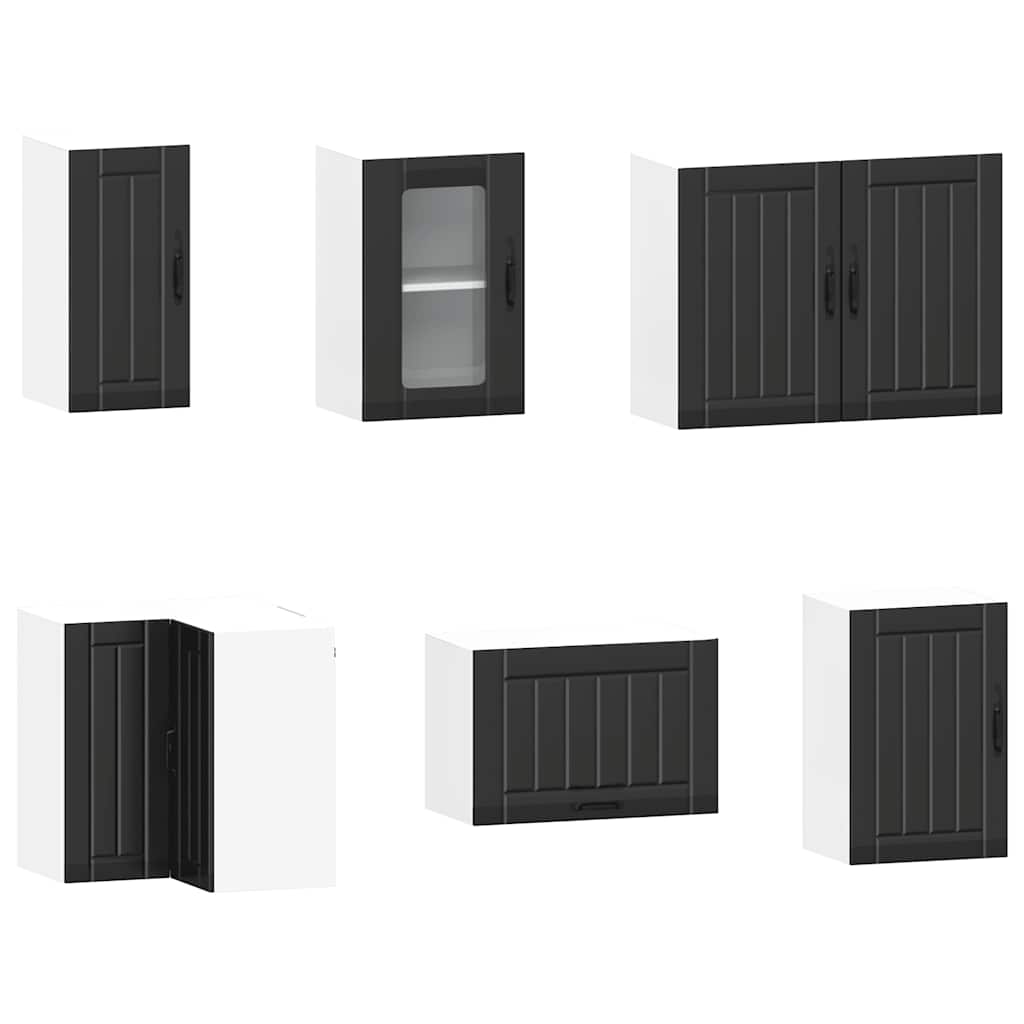 11-tlg. Küchenschrank-Set Lucca Weiß Holzwerkstoff