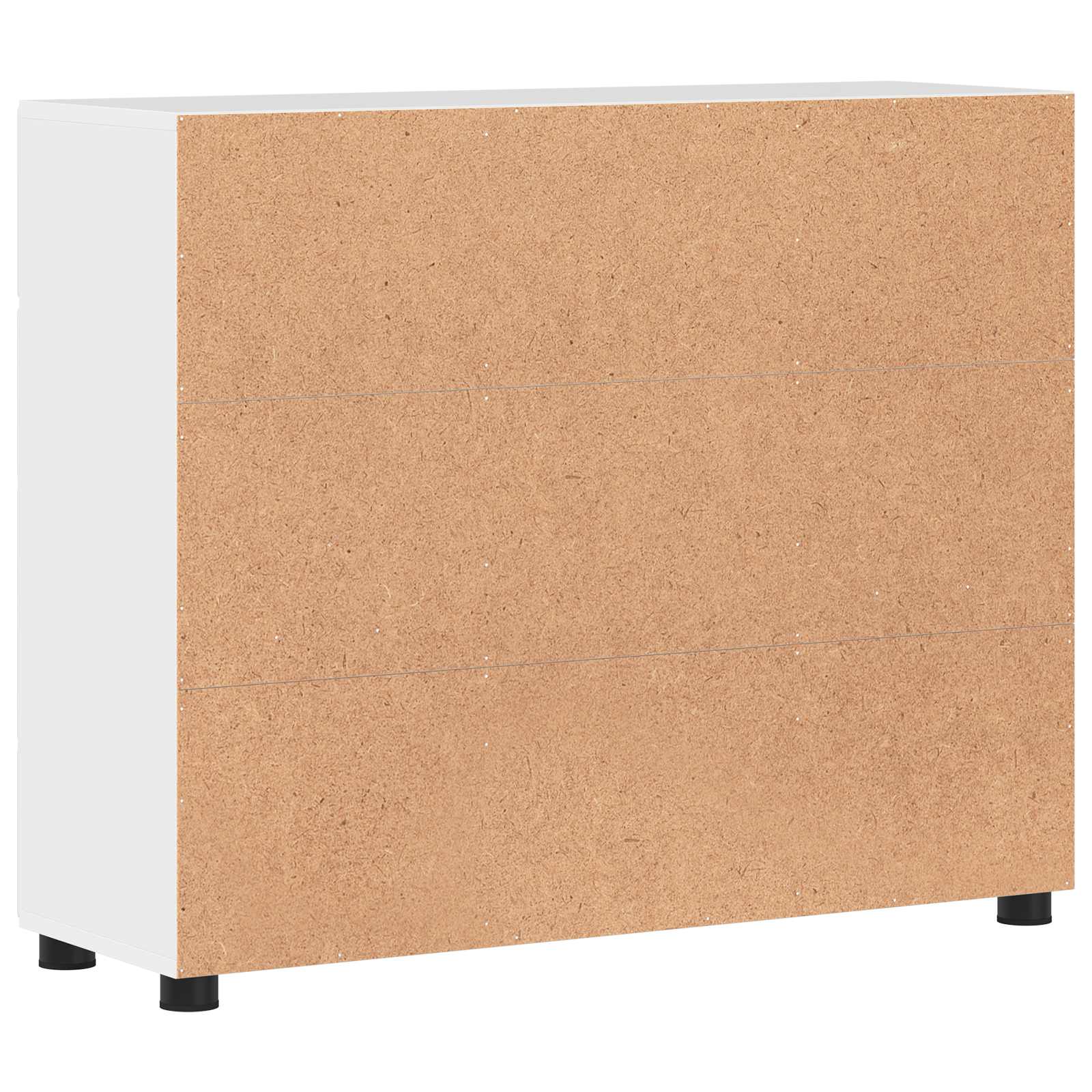 Highboard mit Regal FLORIN Weiß 60 x 35 x 182 cm Holzwerkstoff
