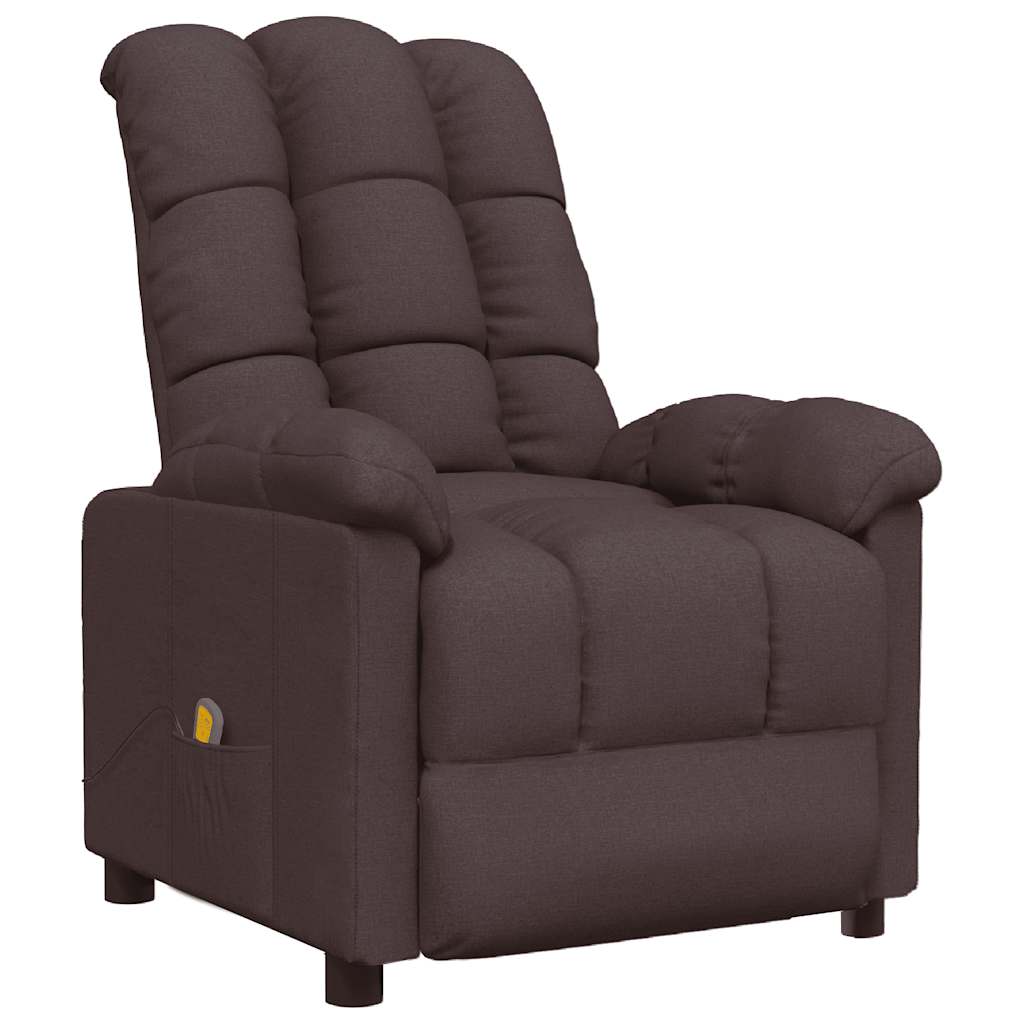 Massagesessel Hellgrau Stoff