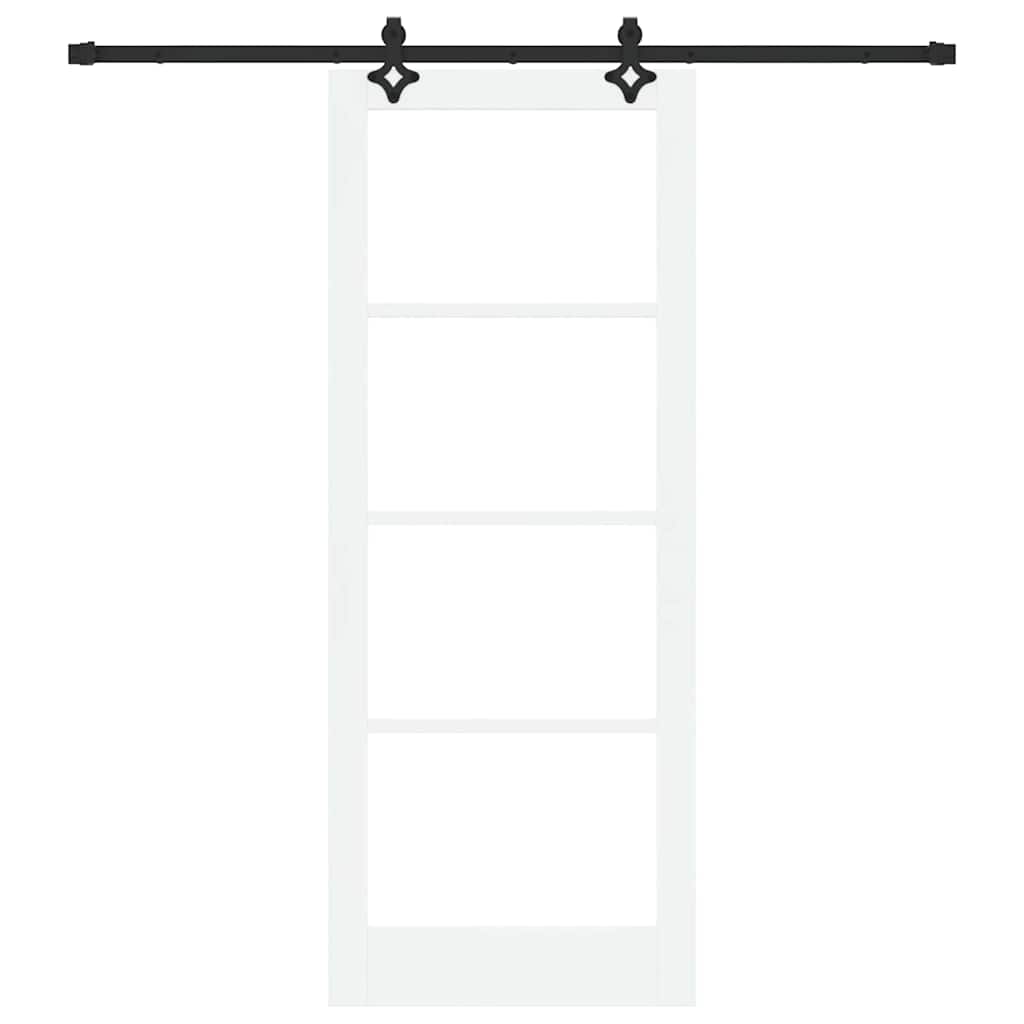 Schiebetür ORKDAL Natürlich und Schwarz 61 x 198,5 cm
