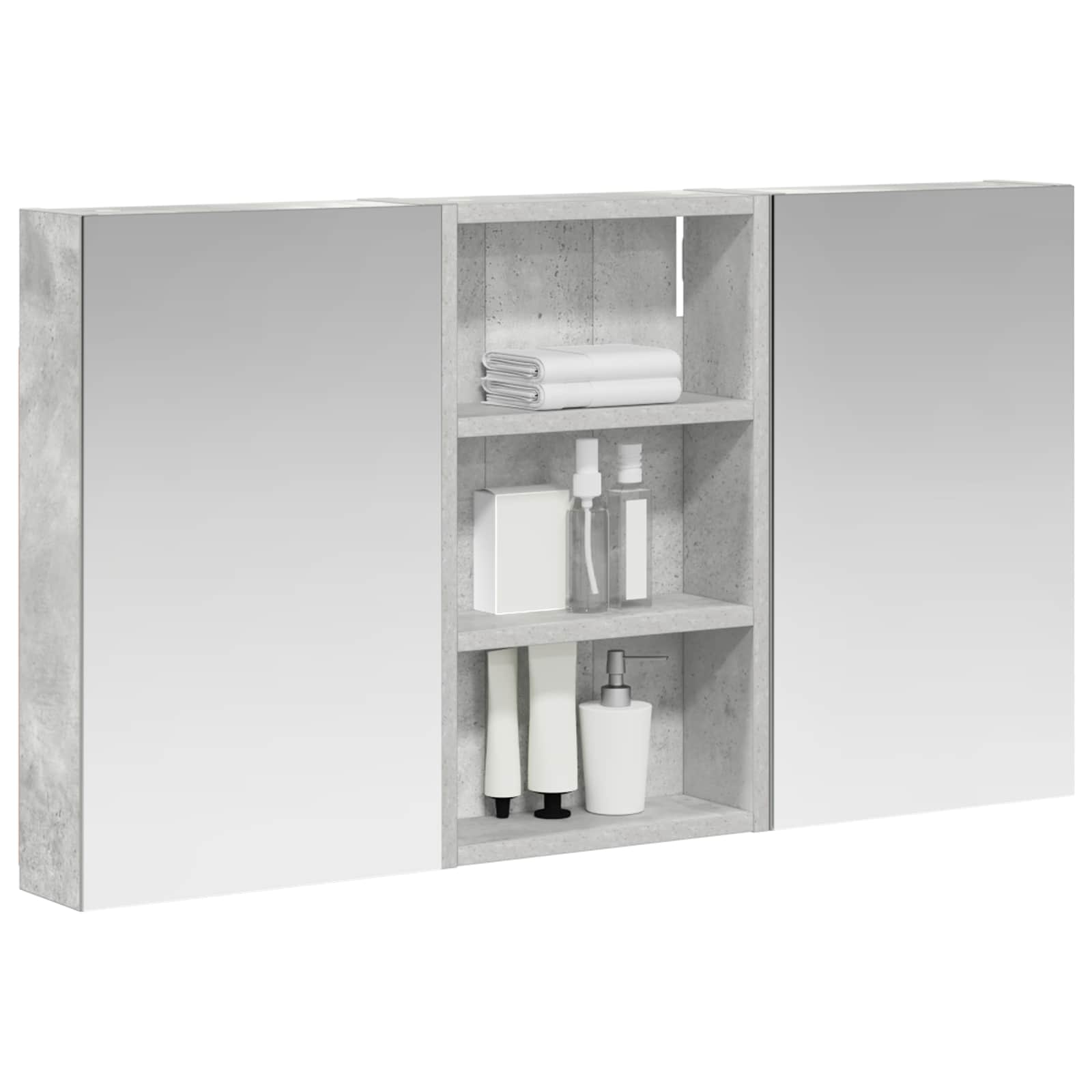 Badezimmerschrank-Set 3 pcs 80 x 10,5 x 50 cm Holzwerkstoff