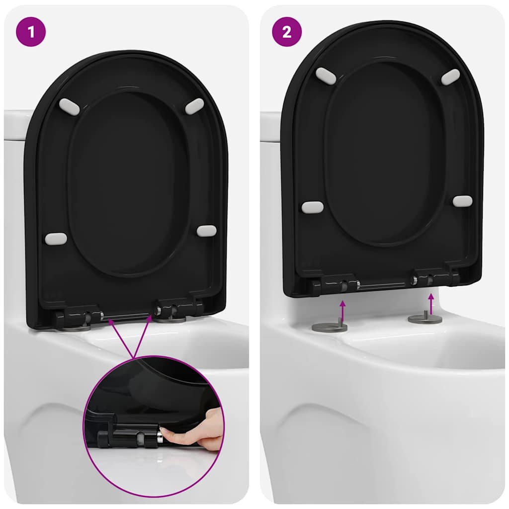 Toilettensitz Verstellbar Weiß 48 x 36,5 x 4,5 cm Polypropylen