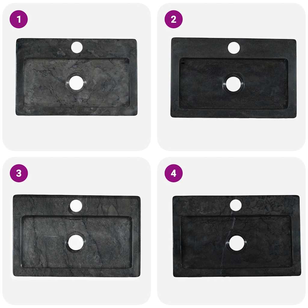 Wandwaschbecken Creme 38x24x6,5 cm Marmor