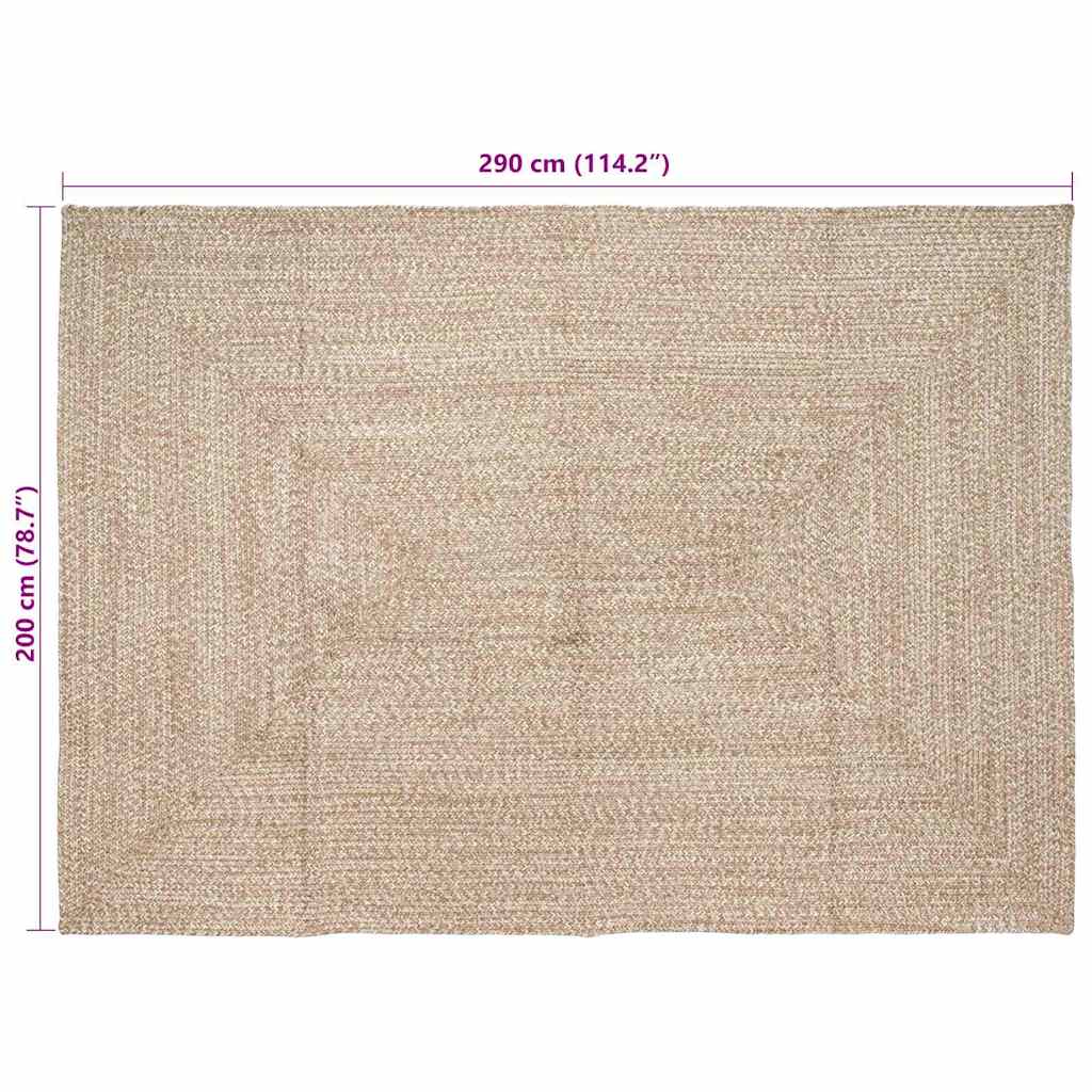 Bereichsteppiche Natürlich und Weiß 60 x 110 cm Jute