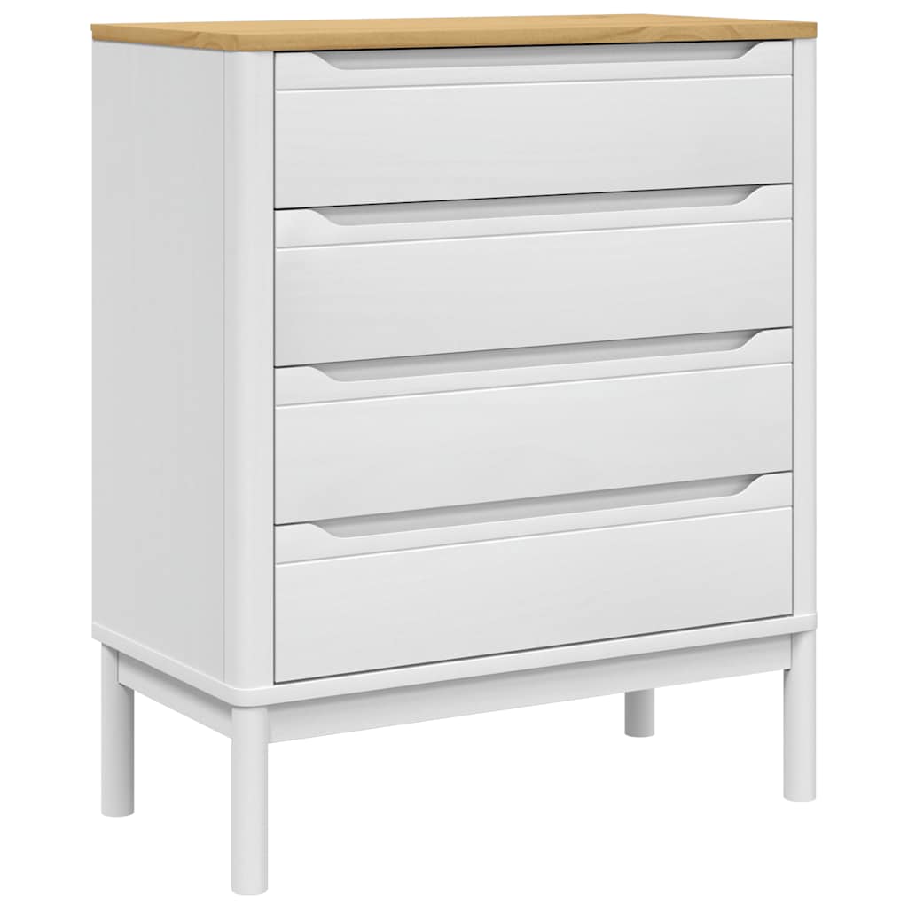 Kommode FLORO Wachsbraun Massivholz Kiefer