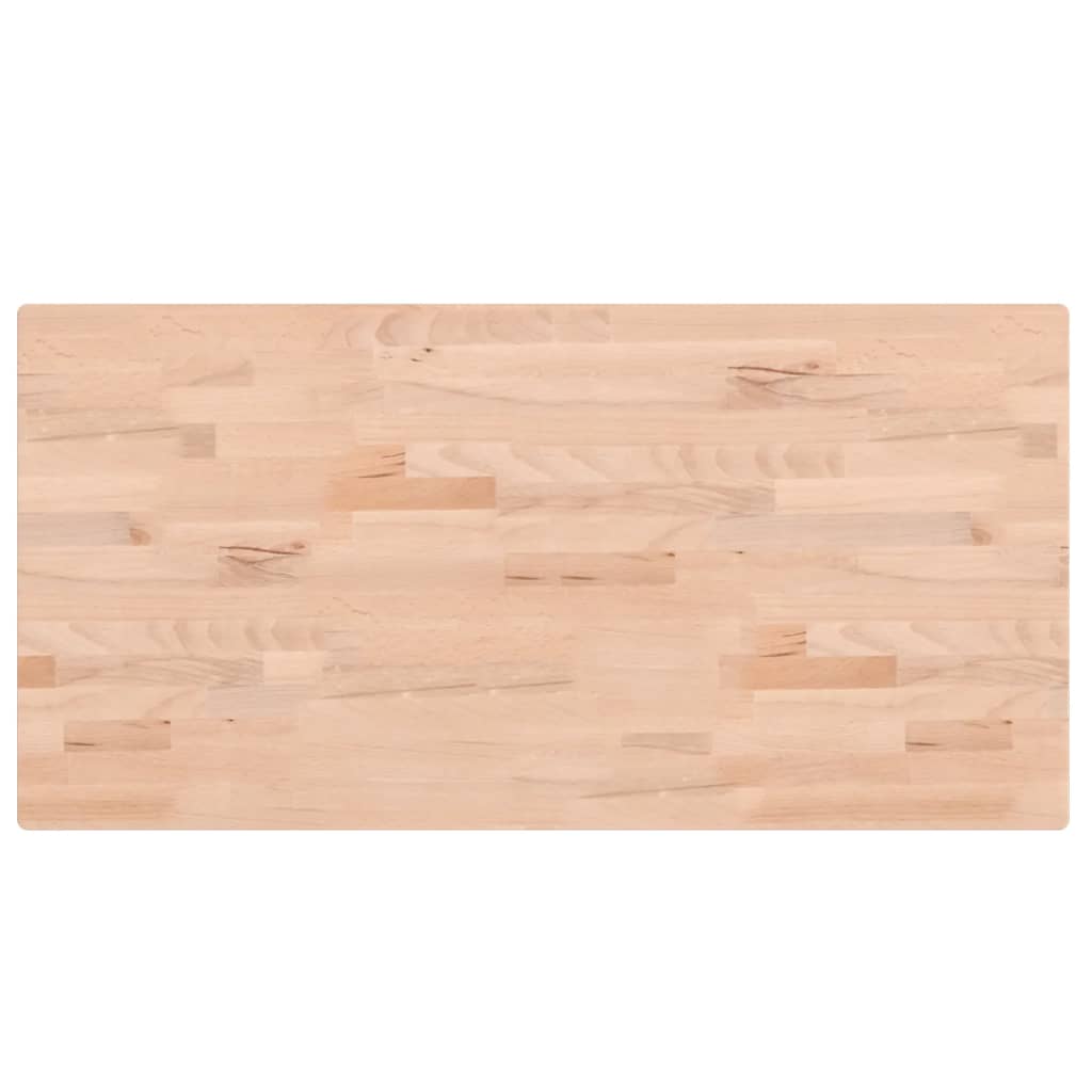 Tischplatte 80x40x1,5 cm Rechteckig Massivholz Buche