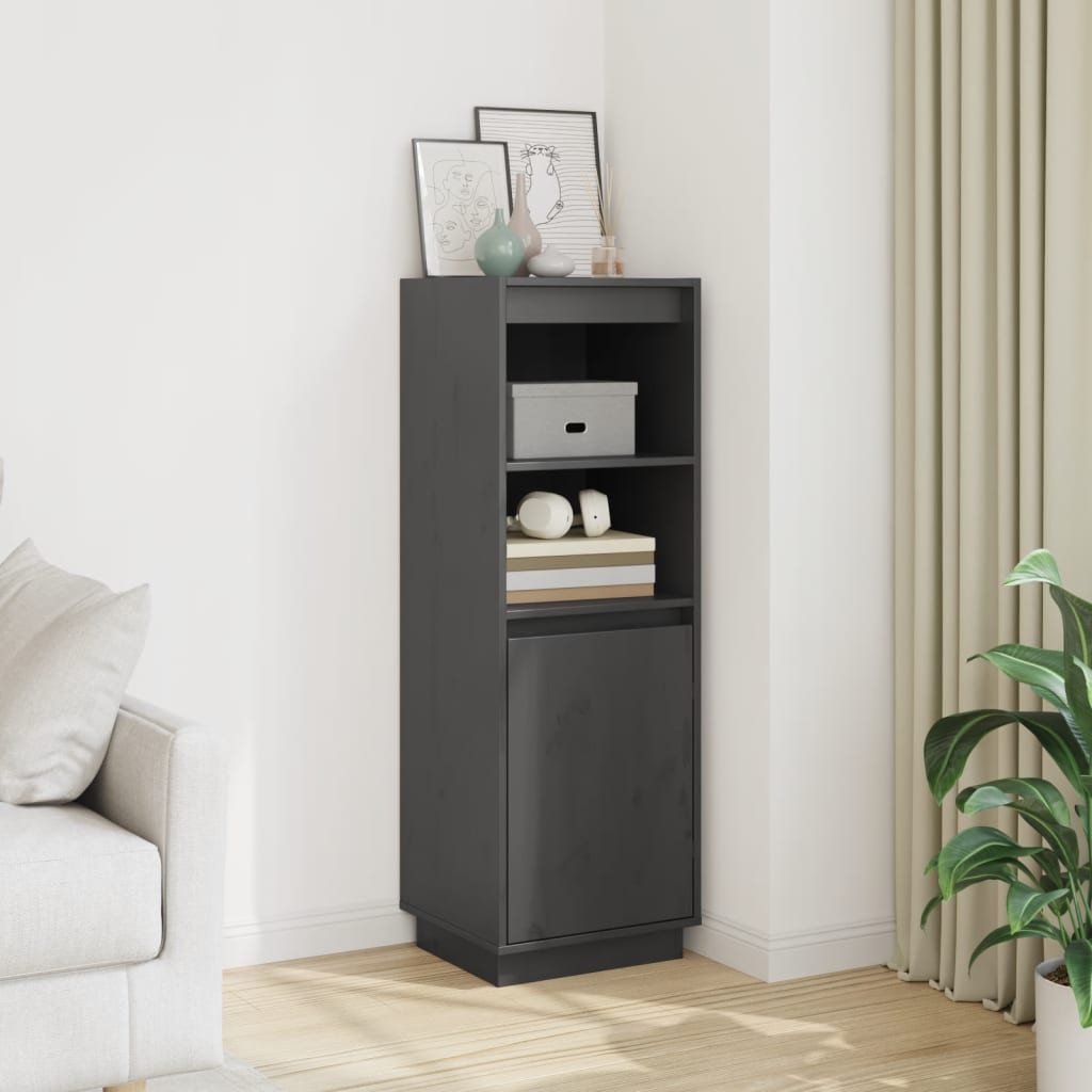 Highboard 37x34x110 cm Massivholz Kiefer