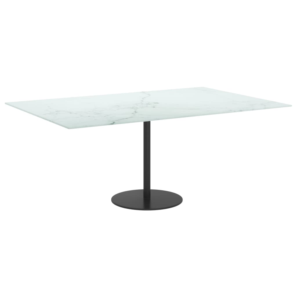 Tischplatte aus gehärtetem Glas quadratisch 700x700 mm