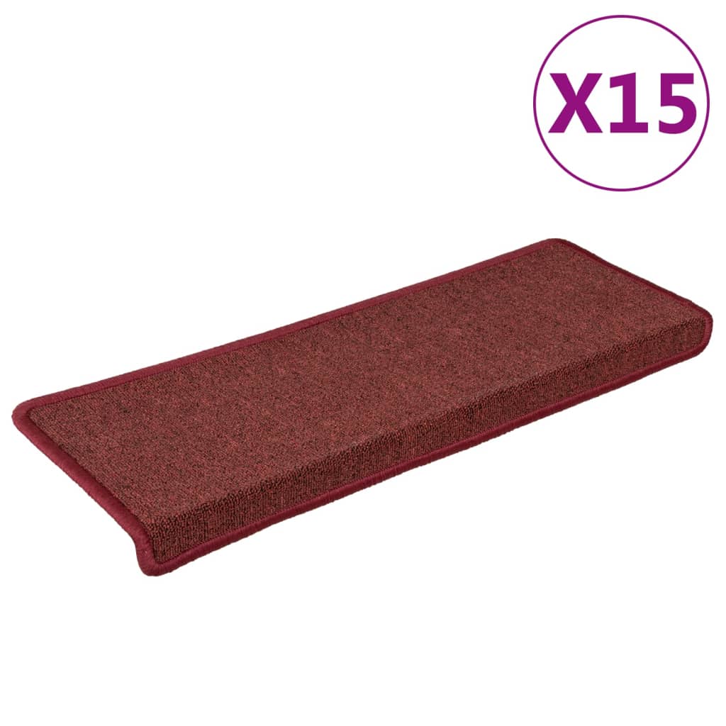 Stufenmatten 15 Stk. 65x21x4 cm Anthrazit Rechteckiger Rand