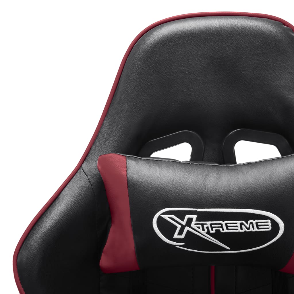 Gaming-Stuhl Schwarz und Blau Kunstleder