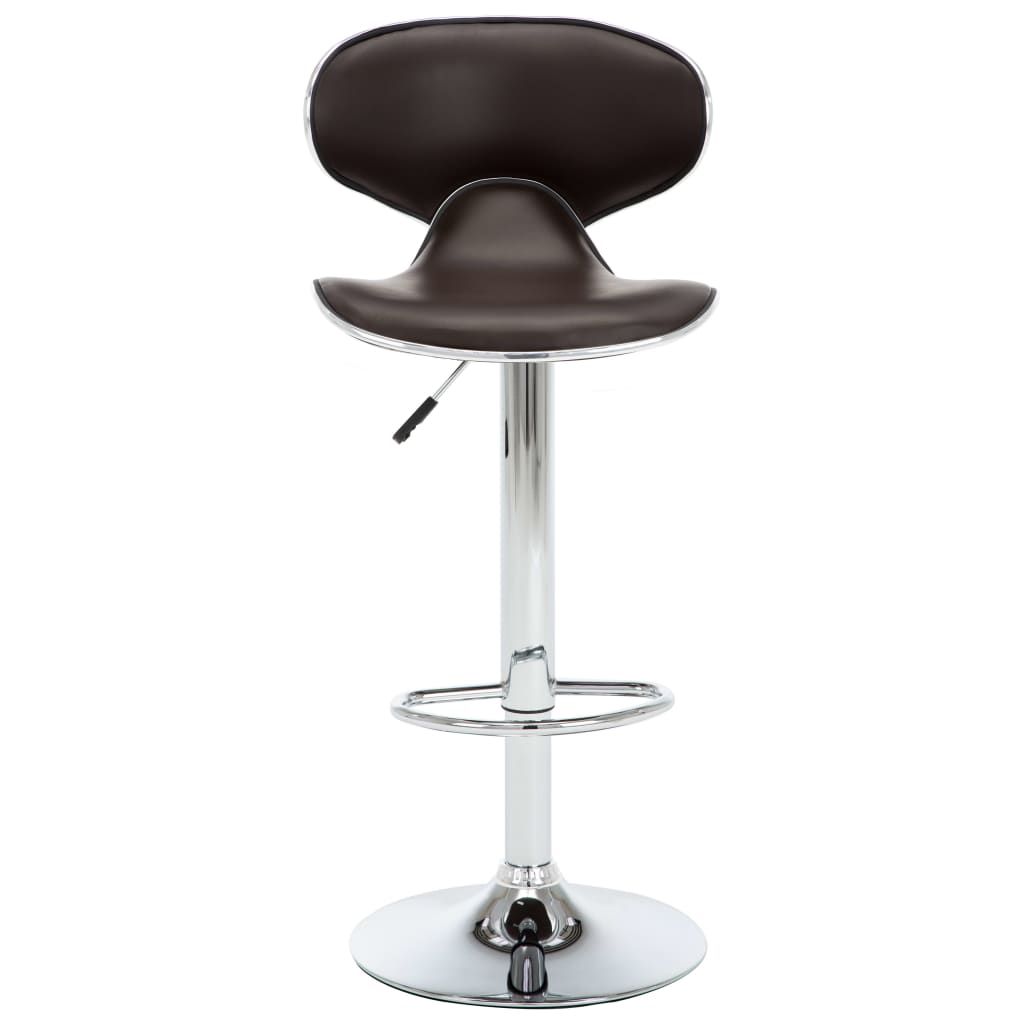 Barhocker 2 Stk. Rot Kunstleder