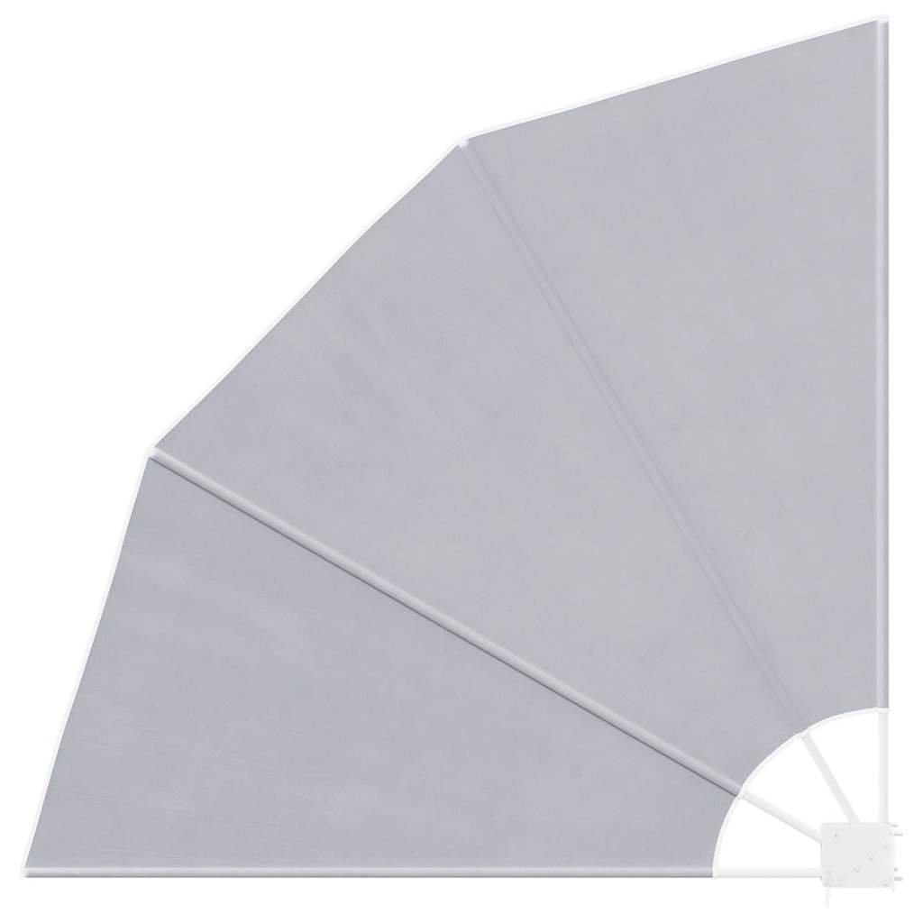 Faltbarer Balkonfächer Grau 210×210 cm