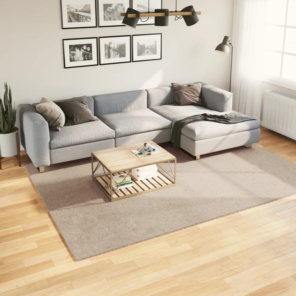 Teppich HUARTE Kurzflor Weich und Waschbar Anthrazit 60x110 cm