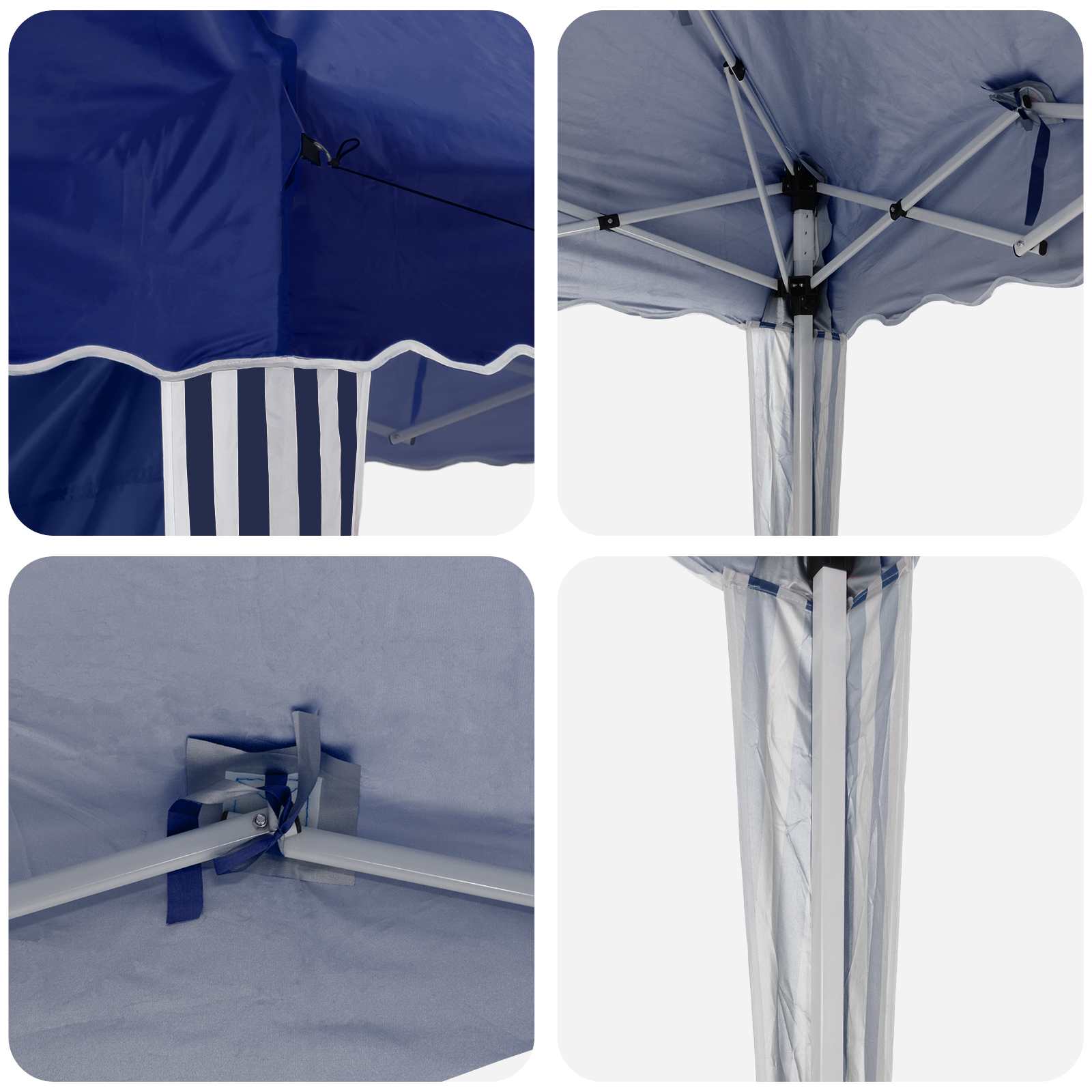 Pop-up Partyzelt 575 x 290 x 245 cm Creme