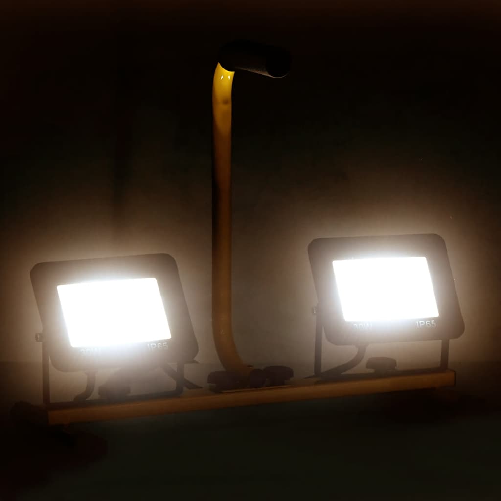 LED-Fluter mit Handgriff 2x10 W Warmweiß