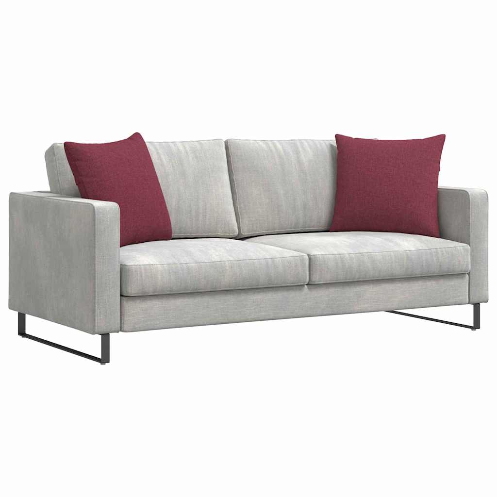 Sofakissen 2 pcs Hellgrau 50 x 30 cm Stoff