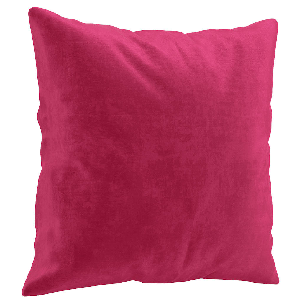 2-Sitzer-Sofa mit Zierkissen Dunkelgrün 120 cm Samt