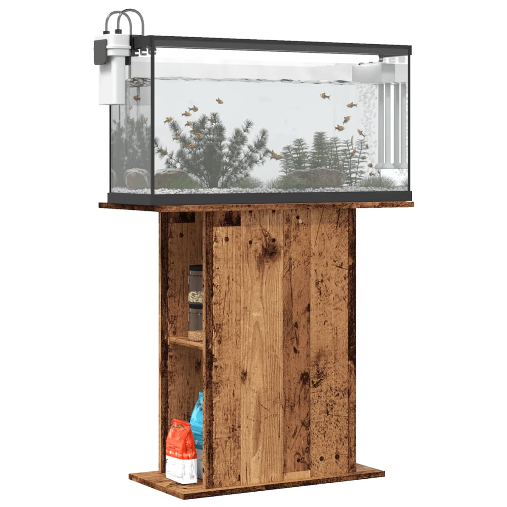 Aquariumständer Weiß 60,5x36x72,5 cm Holzwerkstoff