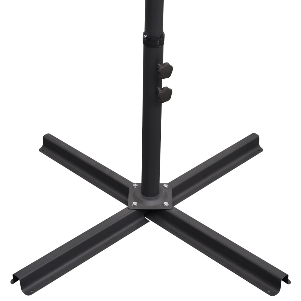 Ampelschirm mit Aluminium-Mast 300 cm Anthrazit