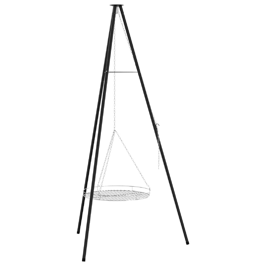 Lagerfeuer Stativ Schwarz 92 x 92 x 151,5 cm Stahl