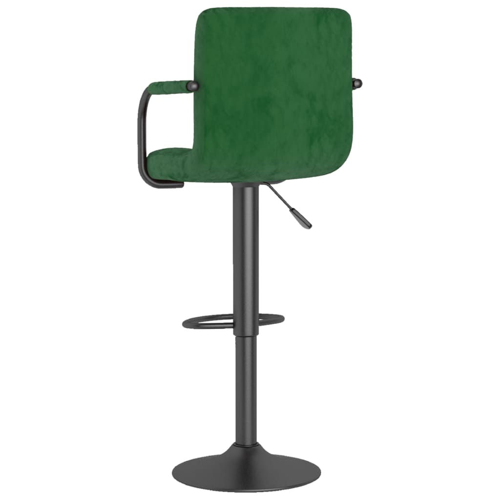 Barhocker 2 Stk. Blau Samt