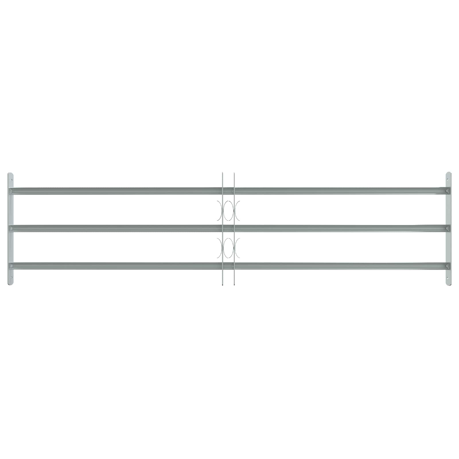 Fenstergitter Verstellbar mit 3 Querstäben 500-650 mm