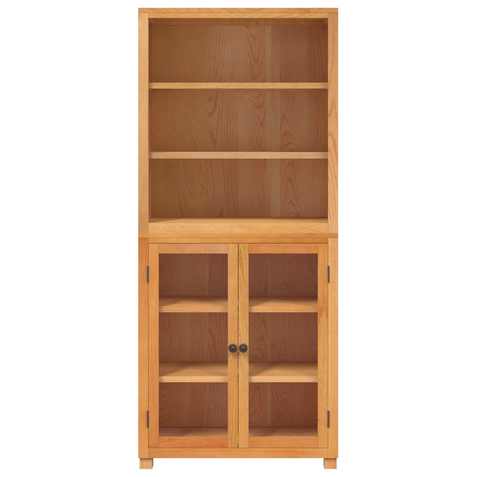 Aufbewahrungsmöbel-Set mit Regal 2 Stk. Natur 80 x 35 x 185 cm