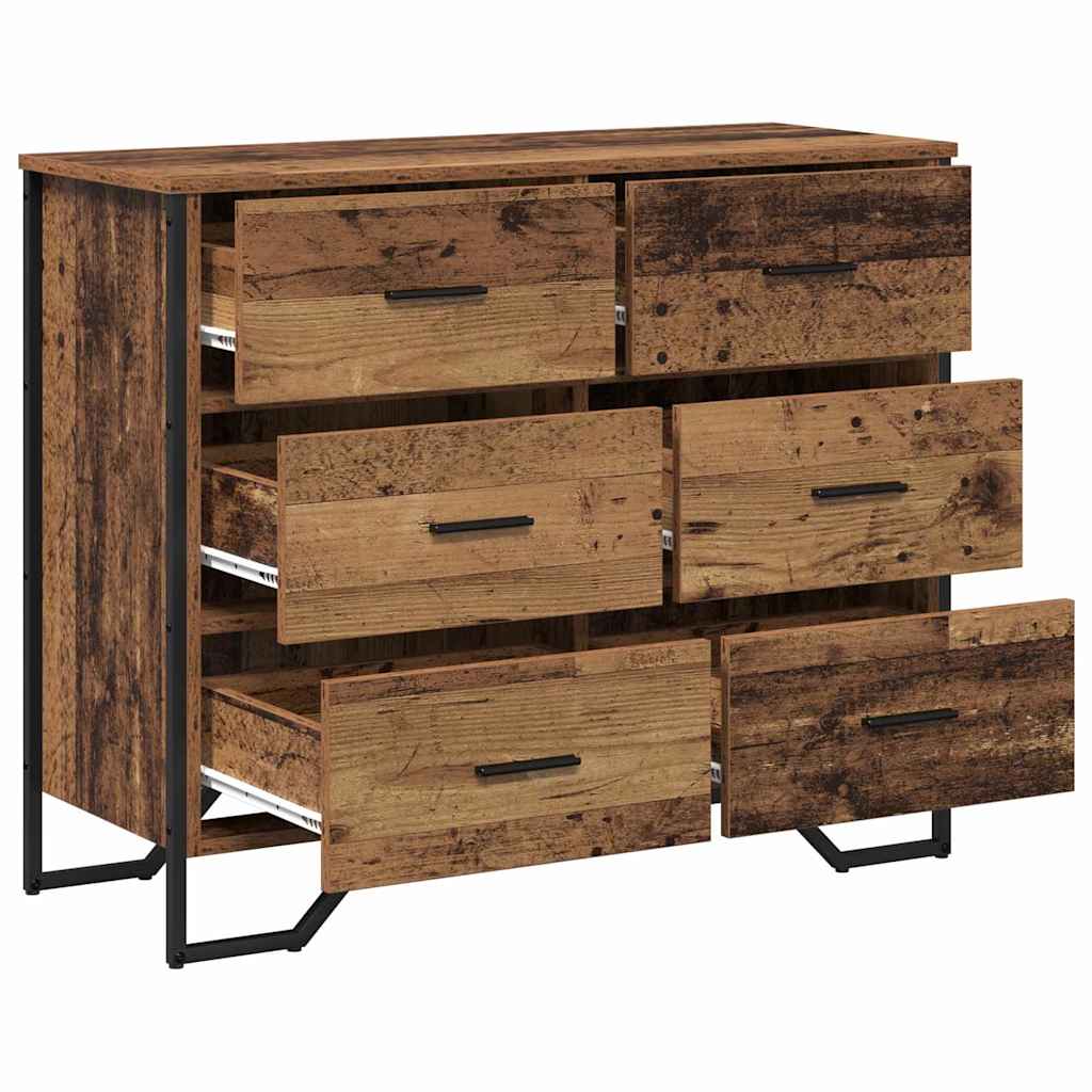 Kommode Schwarz 91x35,5x74,5 cm Holzwerkstoff