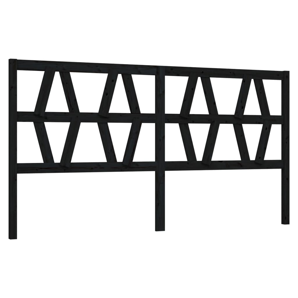 Kopfteil Grau 81x4x100 cm Massivholz Kiefer