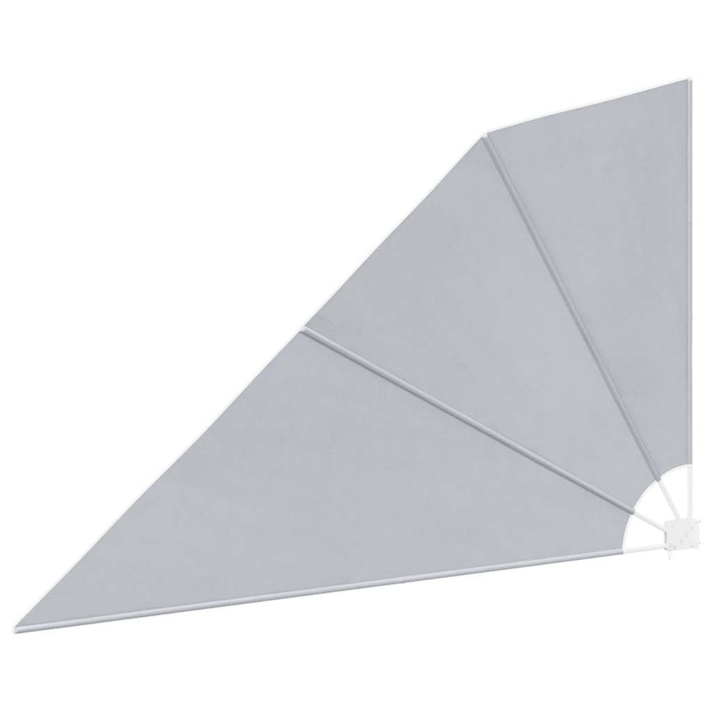 Faltbarer Balkonfächer Grau 210×210 cm