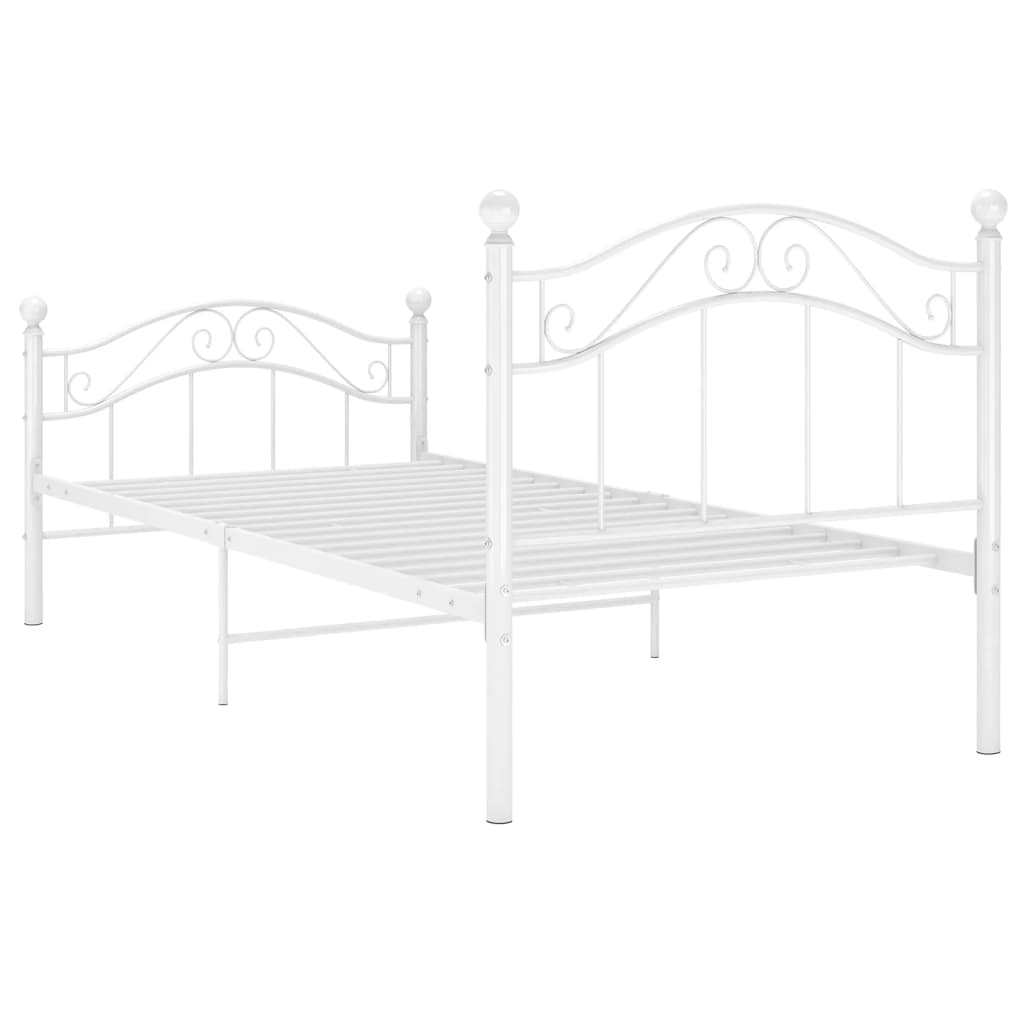 Bett Schwarz Metall 90x200 cm