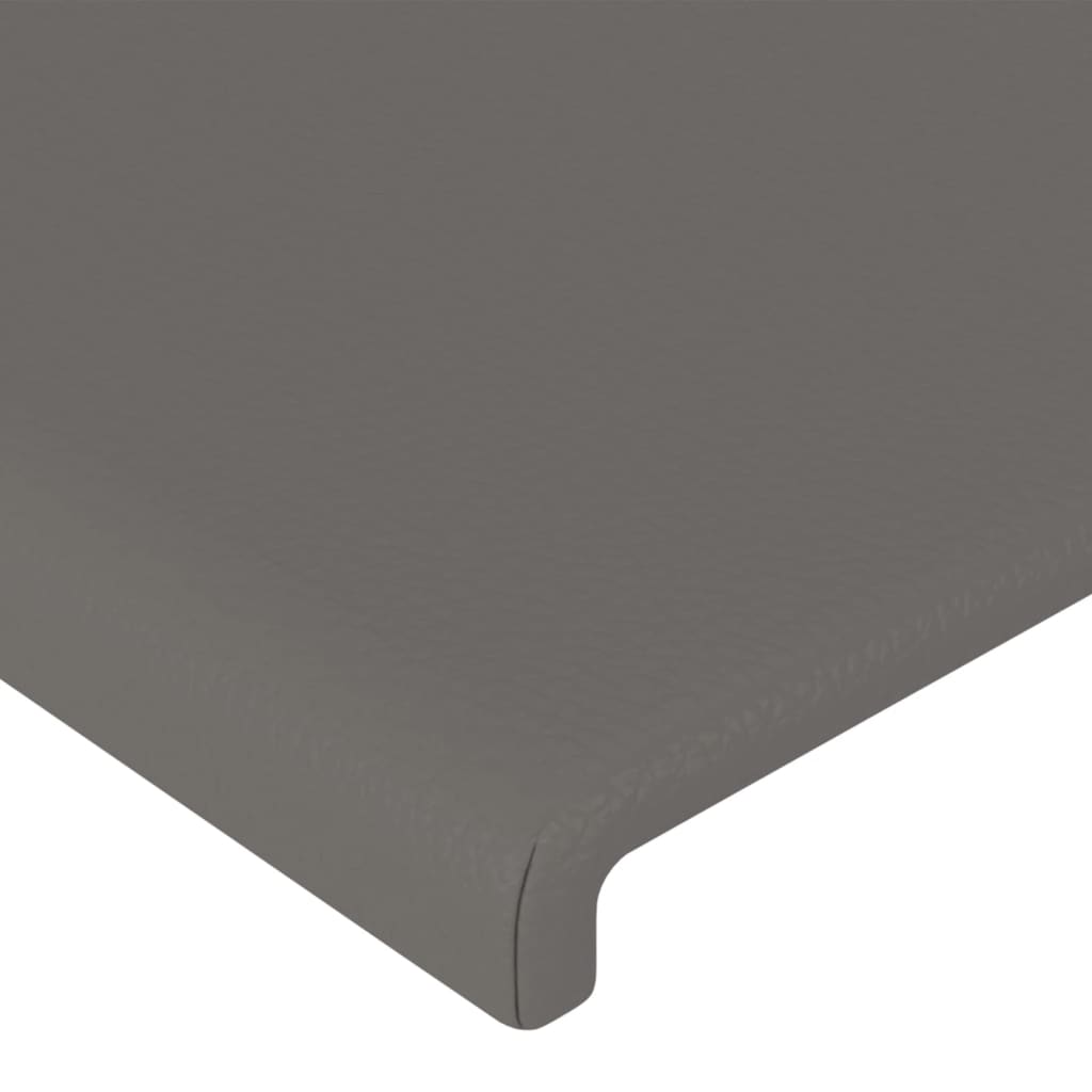 Kopfteil mit Ohren Creme 83x23x78/88 cm Kunstleder