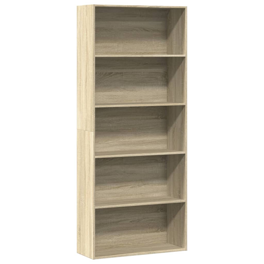 Bücherregal Weiß 80x30x189 cm Holzwerkstoff