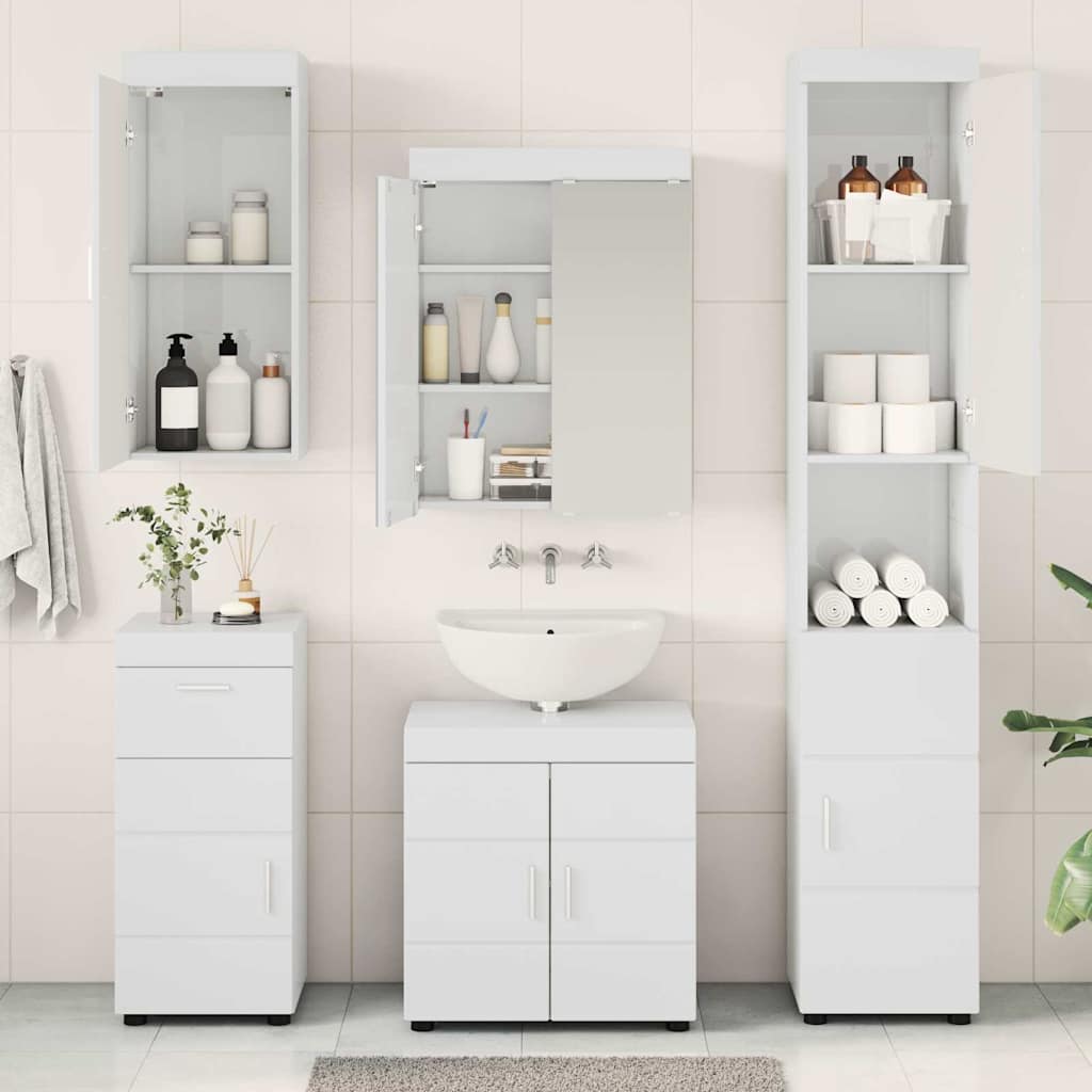 Badezimmermöbel-Set TULUM 2 pcs Weiß 60 x 34 x 63 cm