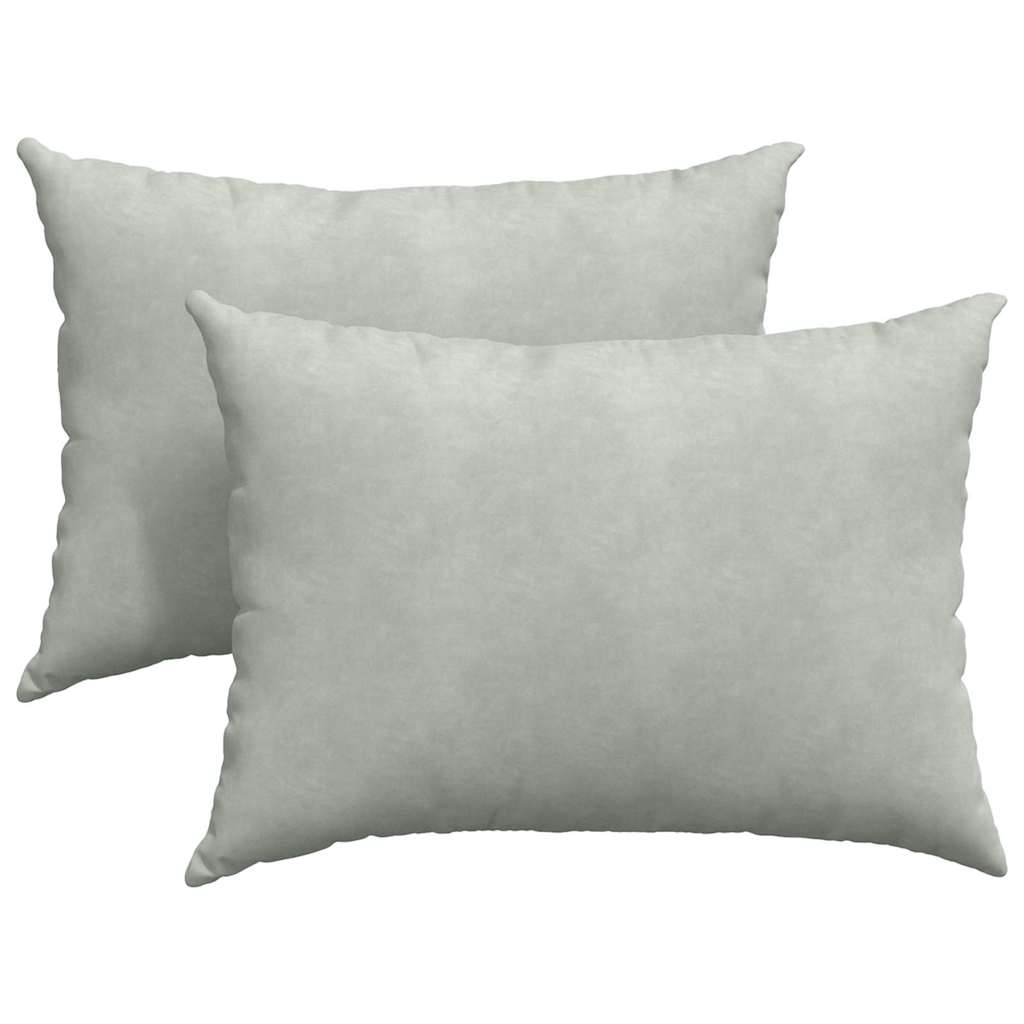 Sofakissen 2 Stück Blau 50 x 30 cm Cordstoff