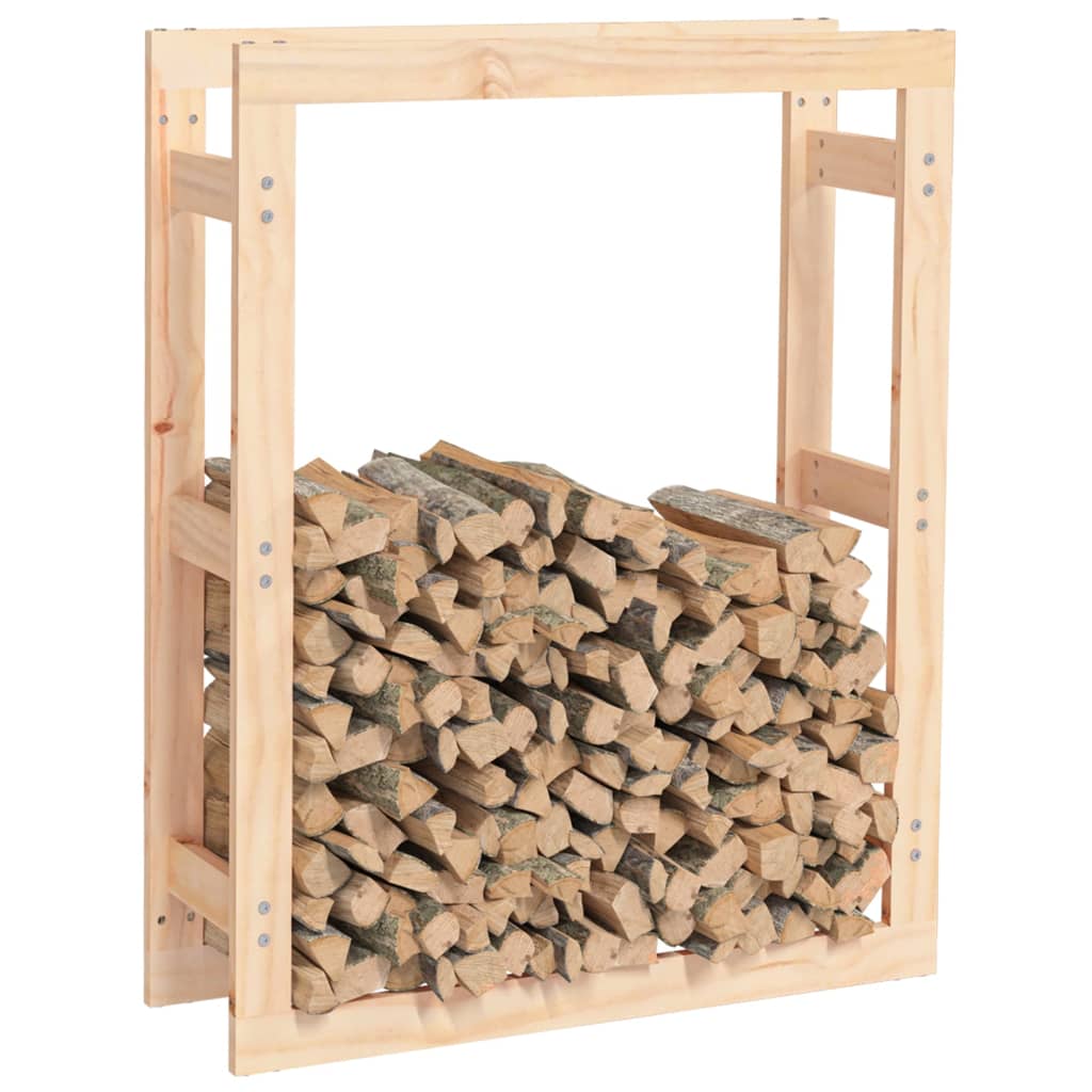 Kaminholzregal 41x25x100 cm Massivholz Kiefer