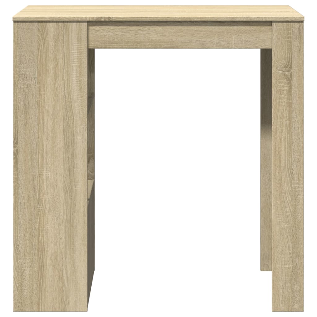 Bartisch Schwarz Eichen-Optik 102 x 50 x 103,5 cm Holzwerkstoff