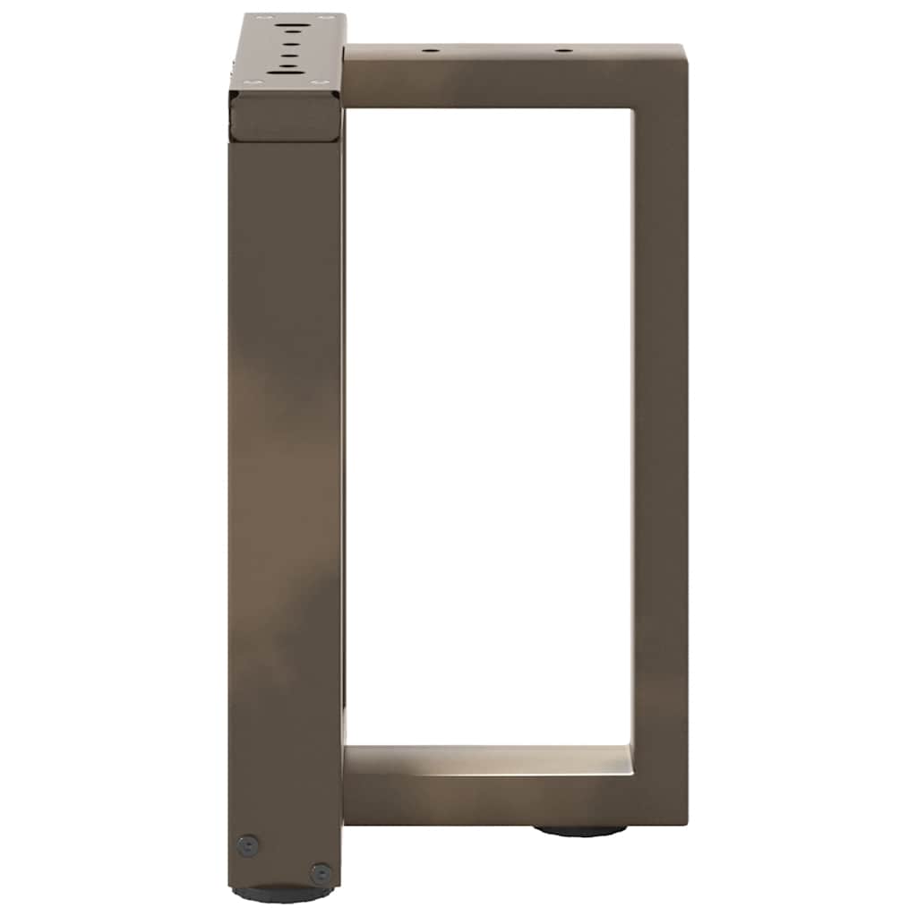 Couchtischbeine T-Form 2 Stk. Schwarz 30x25x(30-31) cm Stahl