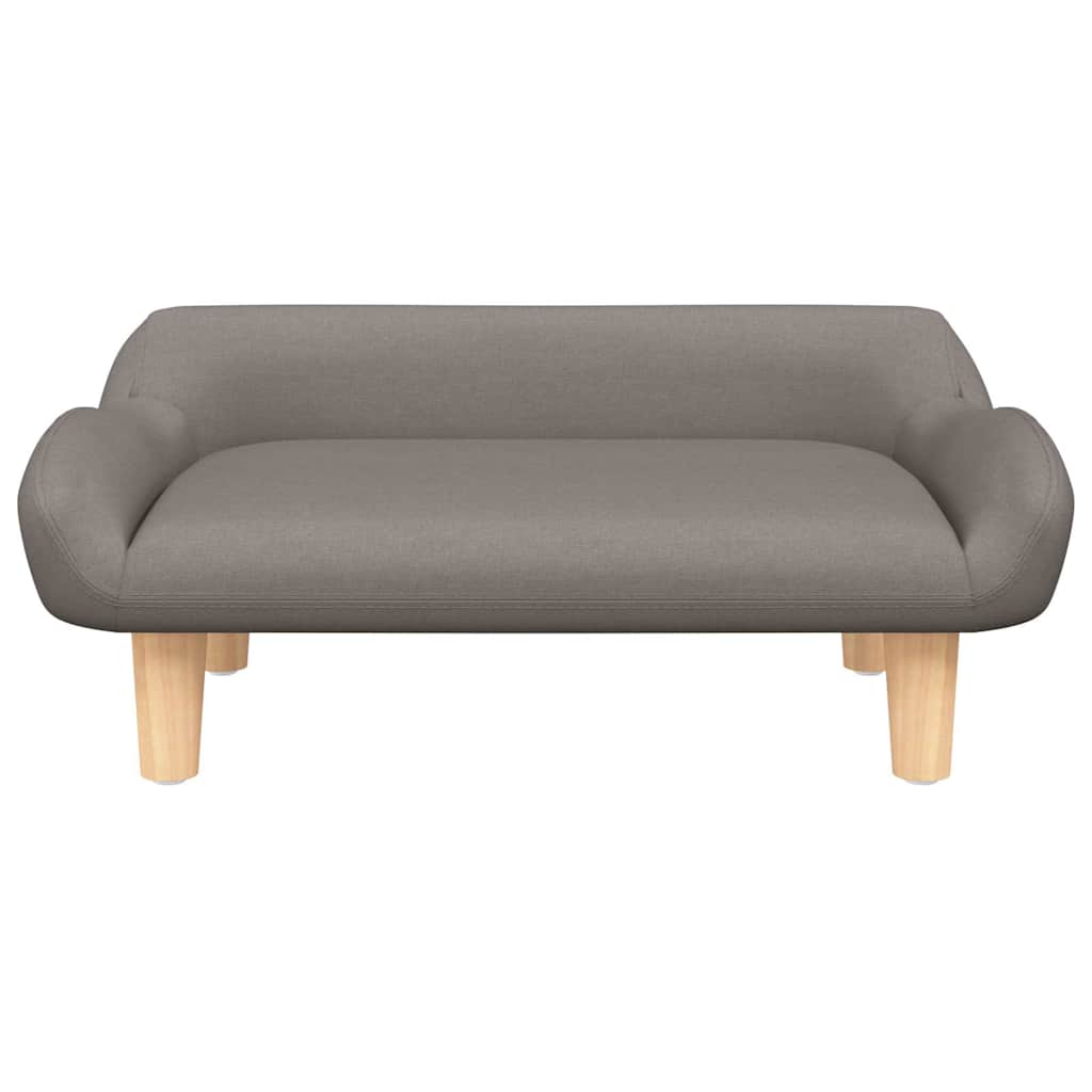 Hundebett Creme 70x40x24 cm Stoff