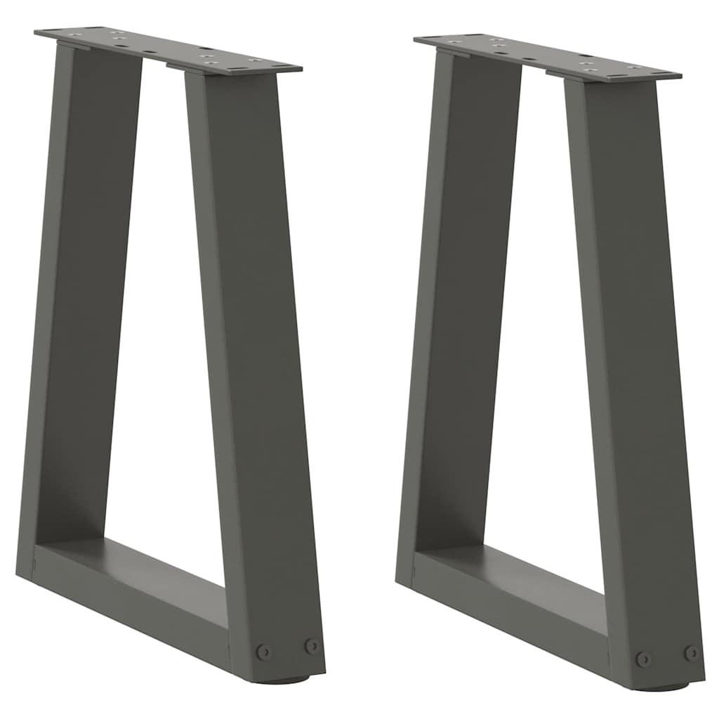 Couchtischbeine V-Form 2 Stück Schwarz 30x(30-31,3) cm Stahl