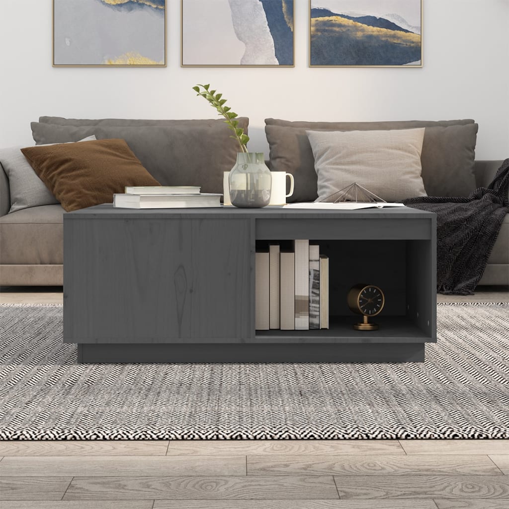 Couchtisch 100x101x40,5 cm Massivholz Kiefer