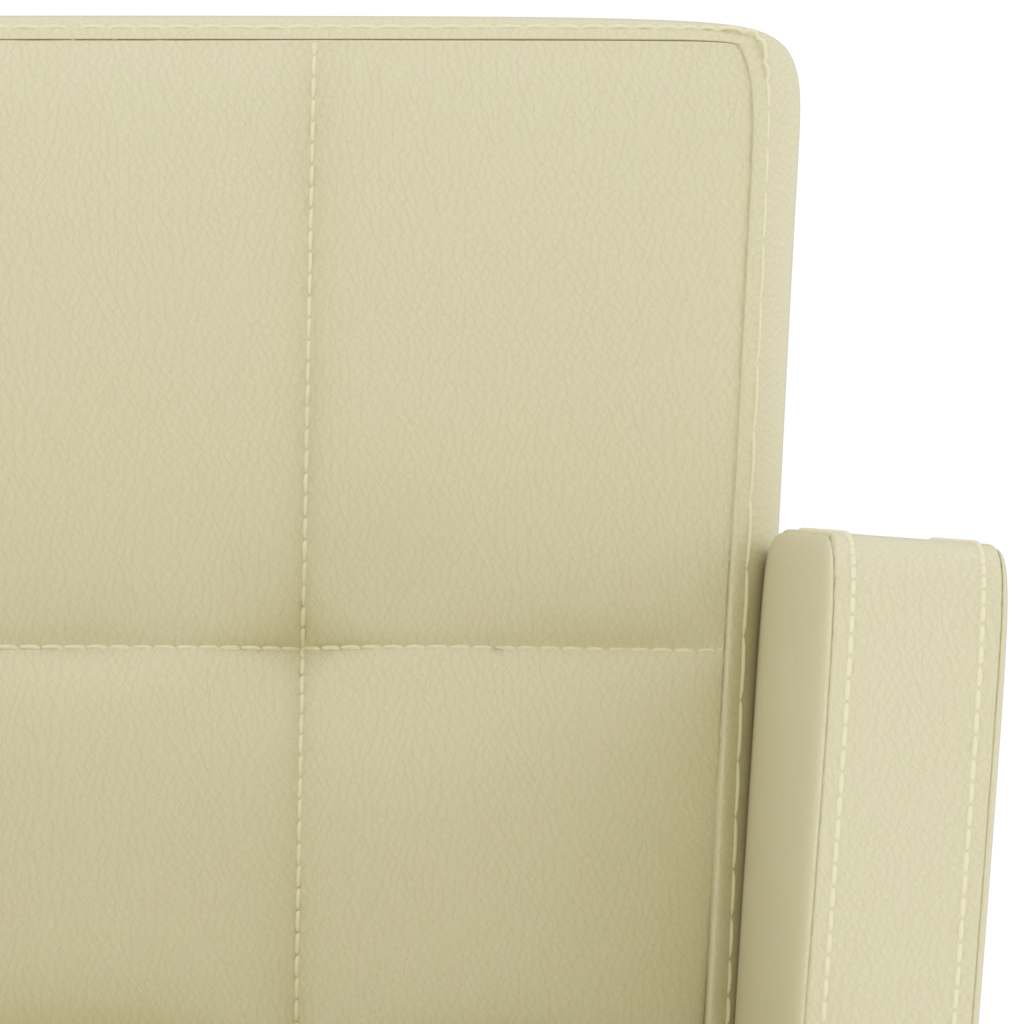 Barhocker 2 Stk. Weiß Kunstleder
