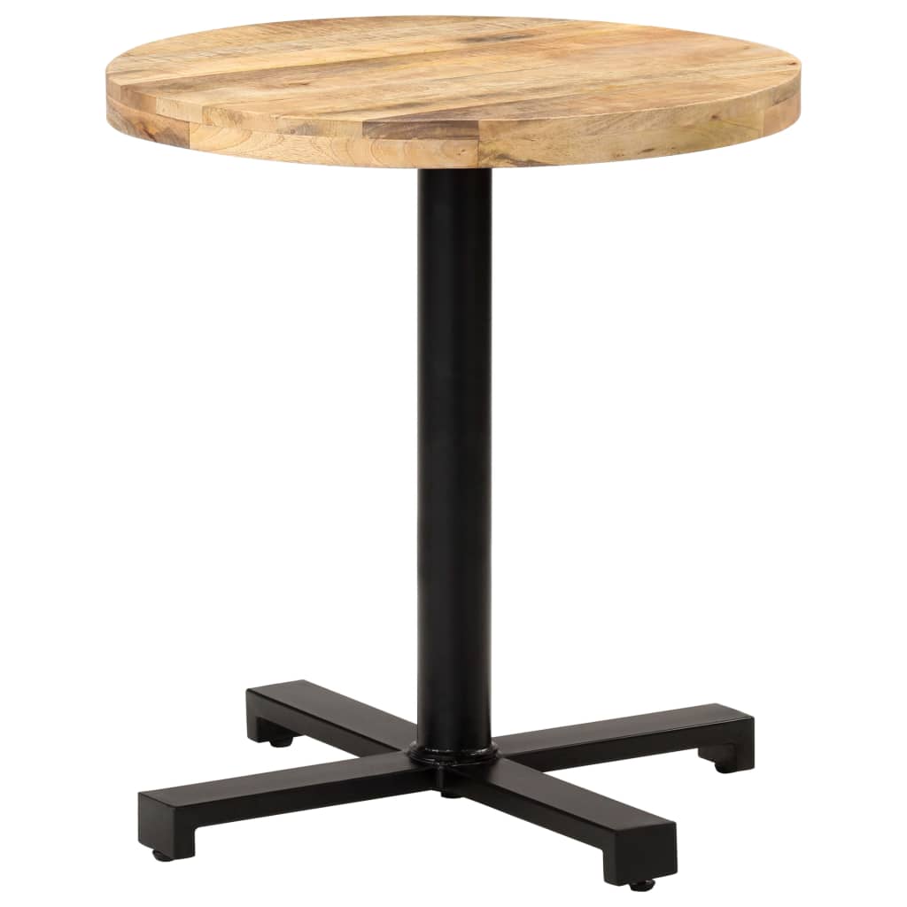 Bistrotisch Rund Ø60x75 cm Raues Mangoholz