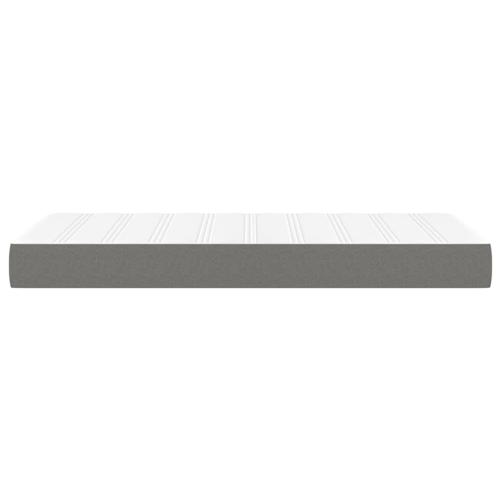 Taschenfederkernmatratze Mittel Hellgrau 80x200x20 cm Stoff