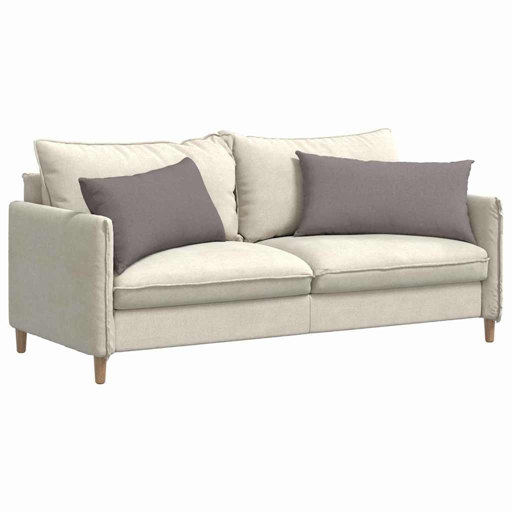 Sofakissen 2 pcs Hellgrau 50 x 30 cm Stoff