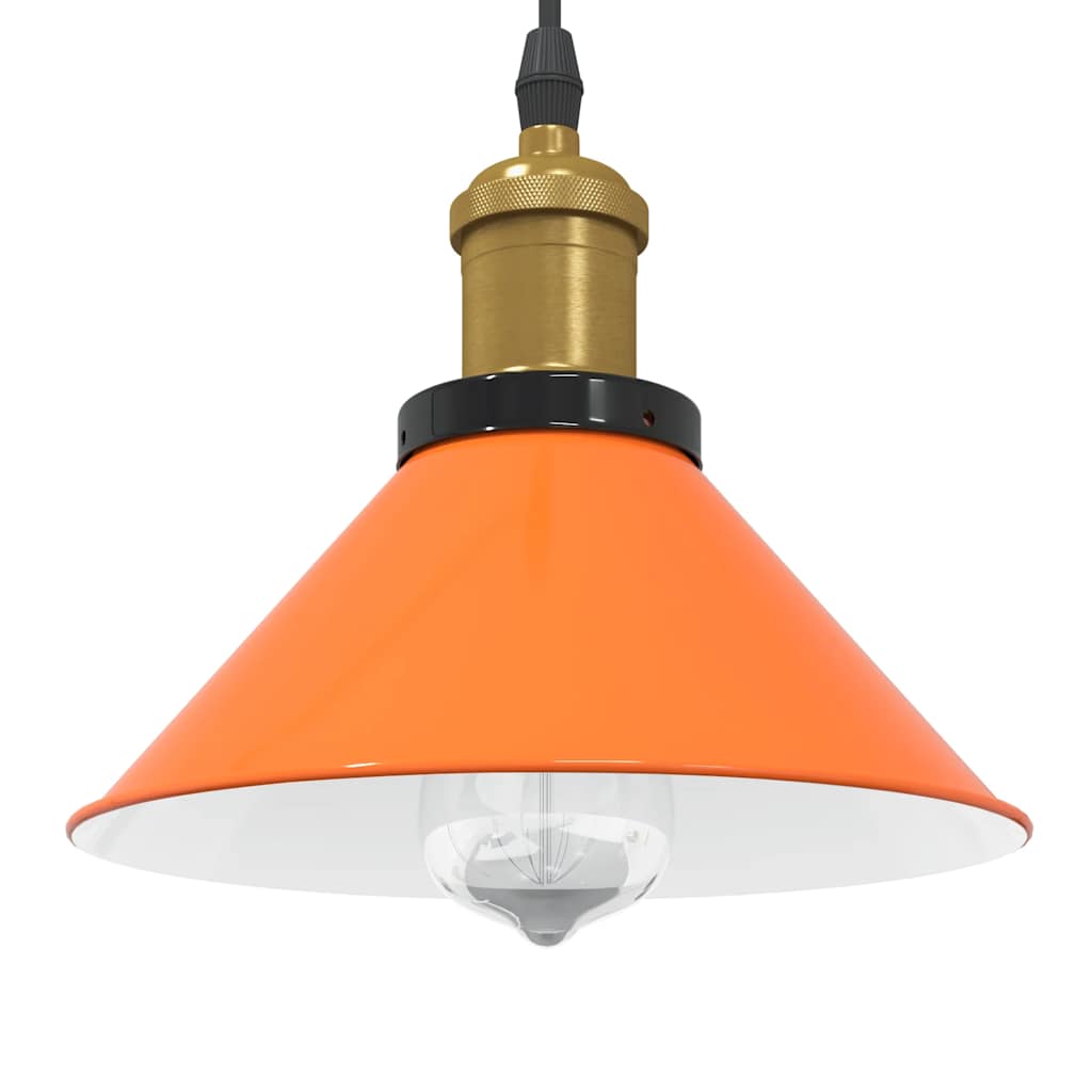 Pendelleuchte Höhenverstellbar E27 Schwarz Glänzend Ø 22 cm